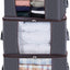 Ensemble de sacs de rangement pour vêtements grande capacité - 3 pièces, 90L, gris