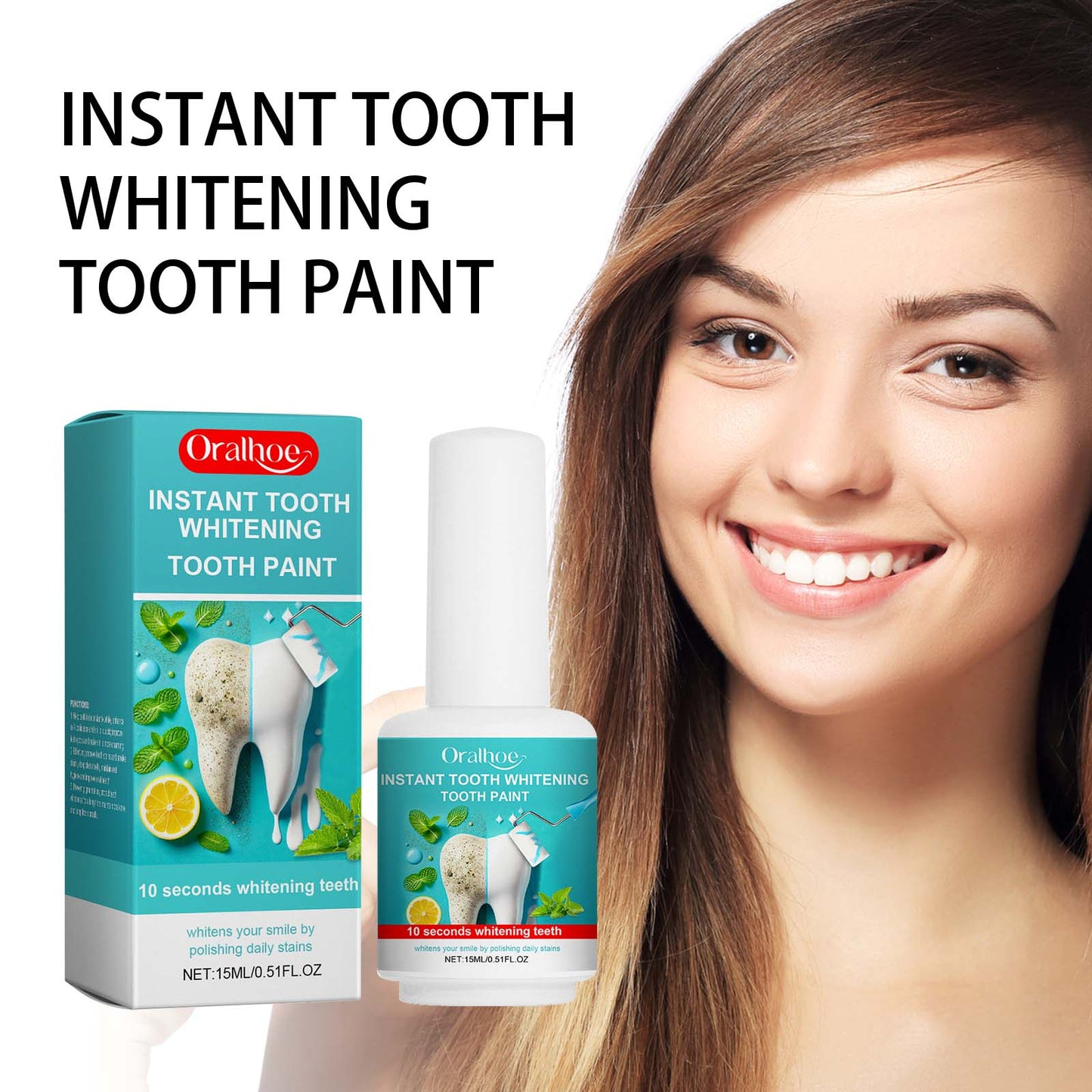 Peinture de blanchiment dentaire instantanée premium pour des sourires éclatants