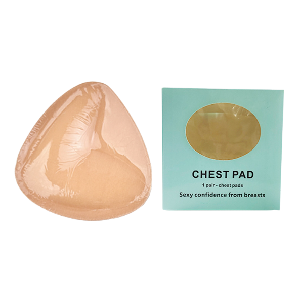 Triangle V-shaped thickened sponge chest patch small chest display large female double-sided self-adhesive chest pad - Korvel