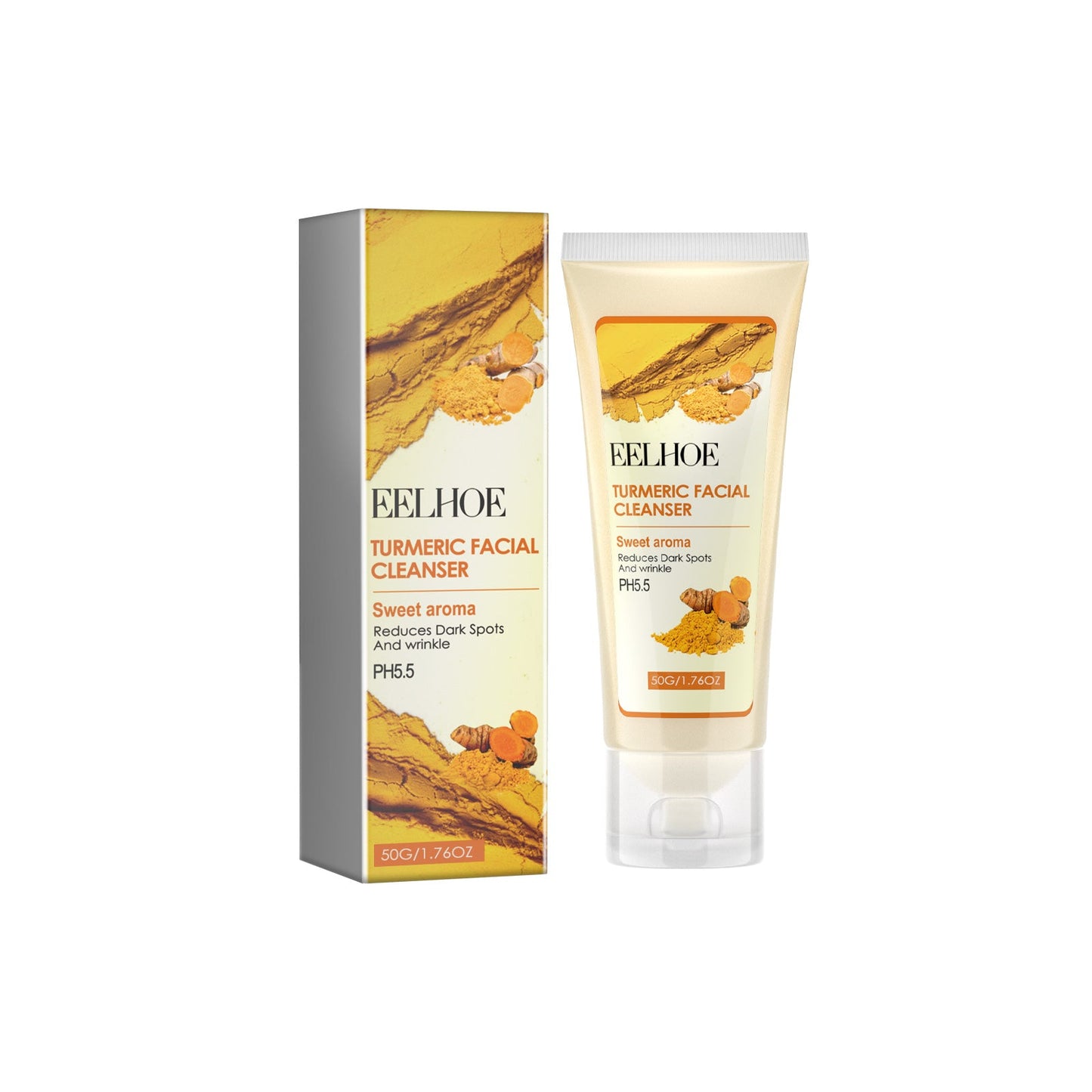 Turmeric Skin Care Series Deeply Cleans And Repairs Skin Barrier, Hydrates And Moisturizes White And Supple Skin - Korvel