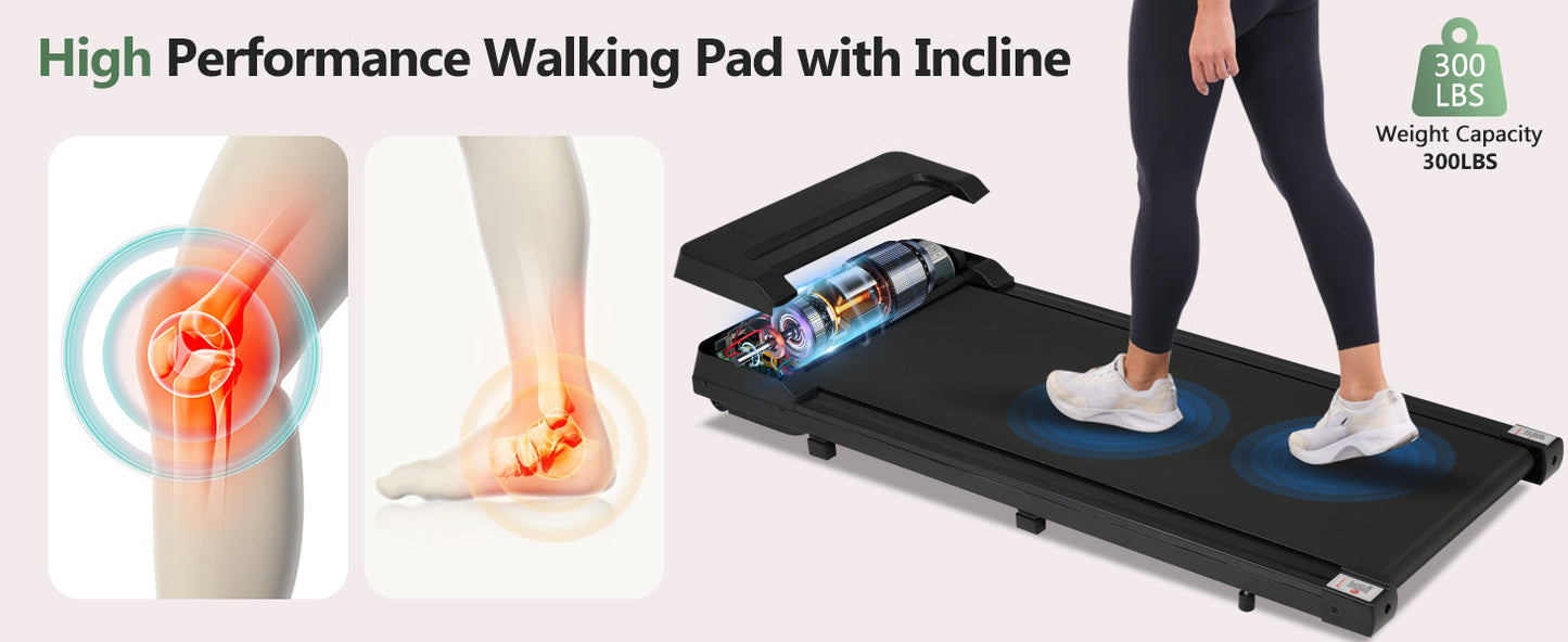 8.10 Walking Pad Under Desk Treadmill - 2.5HP, 300LBS Capacity