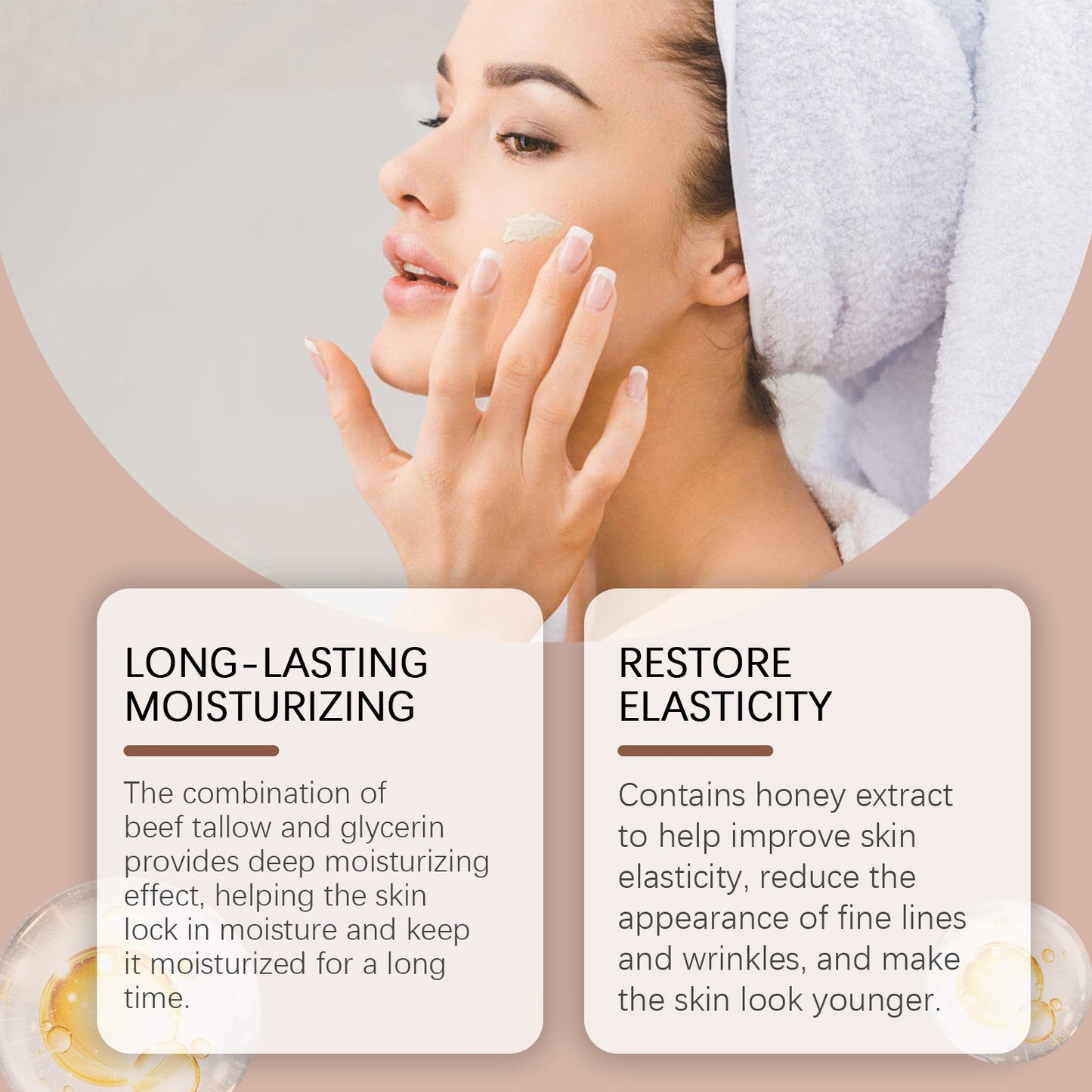Tallow Honey Moisturizing Cream Facial Hydrates And Gently Nourishes The Skin - Korvel