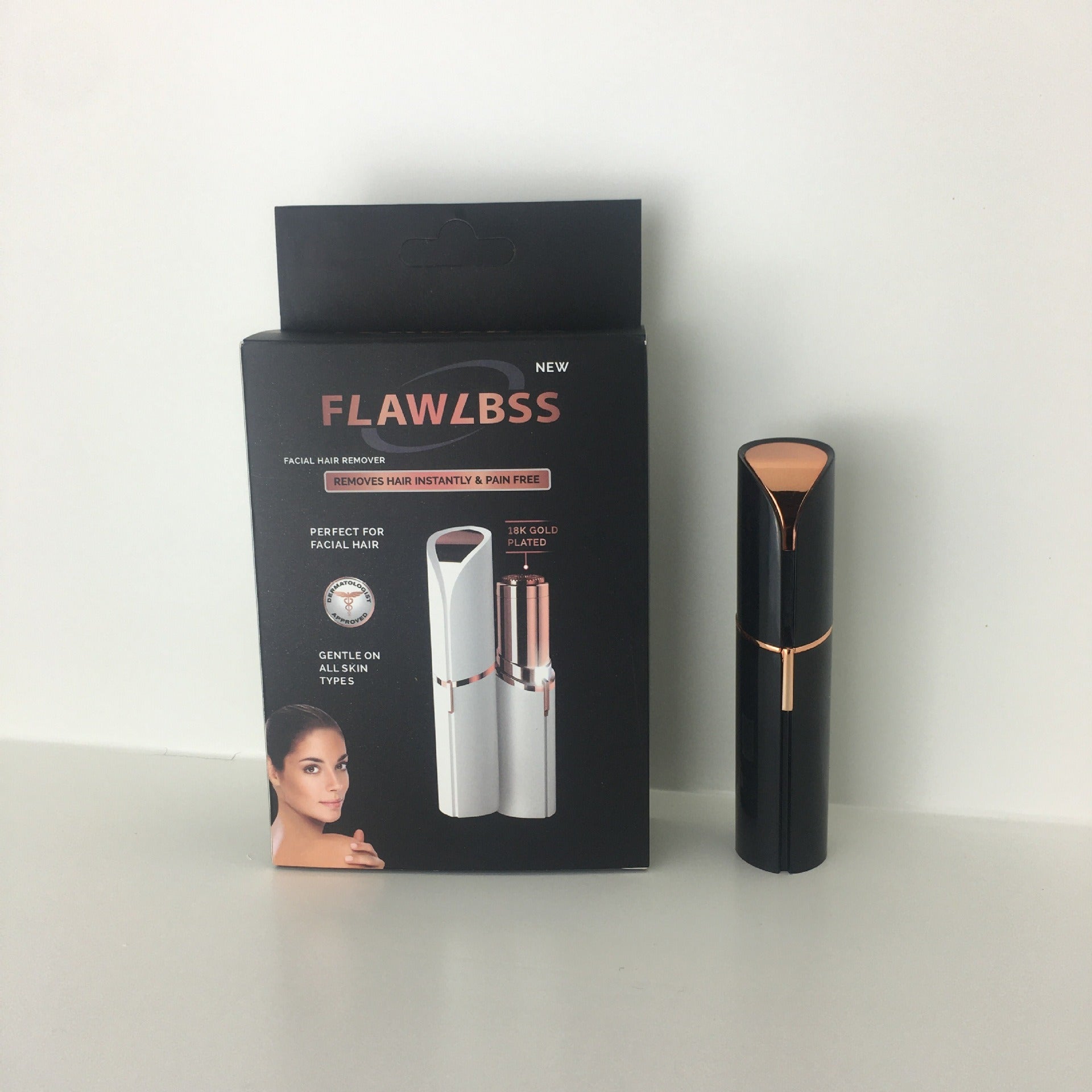 Lipstick eyebrow trimmer, women's shaver, hair remover, electric eyebrow trimmer, charging eyebrow trimmer, hair scraper - Korvel