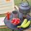 Outdoor Furniture Balcony Lightweight Portable Aluminum Height Adjustable Small Round Outdoor Folding Picnic Camping Table - Korvel