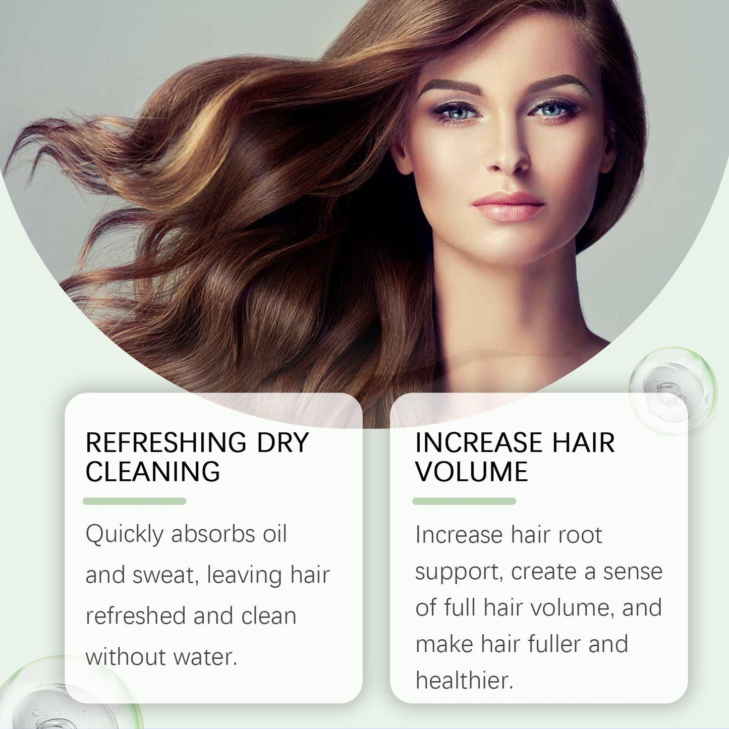 Après-shampooing sans rinçage rafraîchissant pour un coiffage sans effort