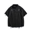 Letter embroidery loose casual short sleeved shirt for men - Korvel