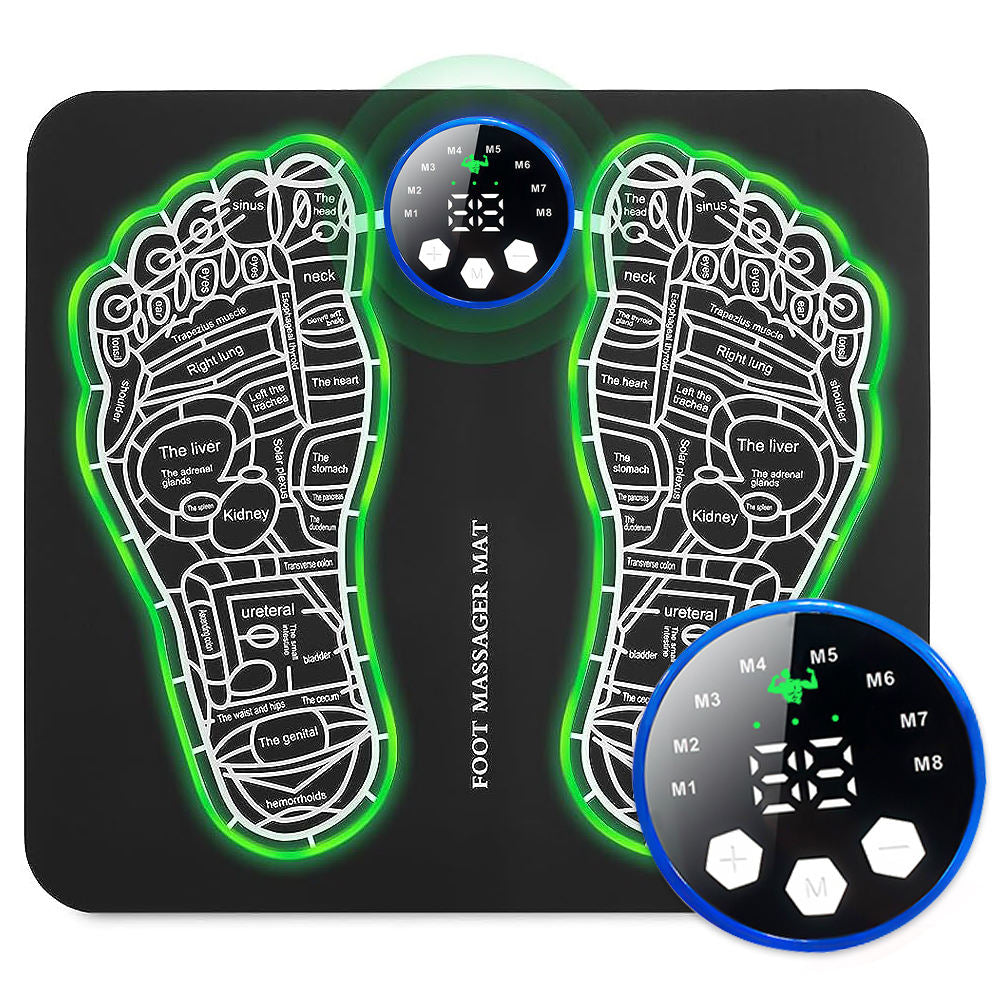 Ems Foot Stimulator Muscle Blood Circulation Feet Leg Relax Pain Relief Usb Foot Massager Mat - Korvel