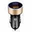 Cargador de coche USB dual QC3.0 con pantalla LCD