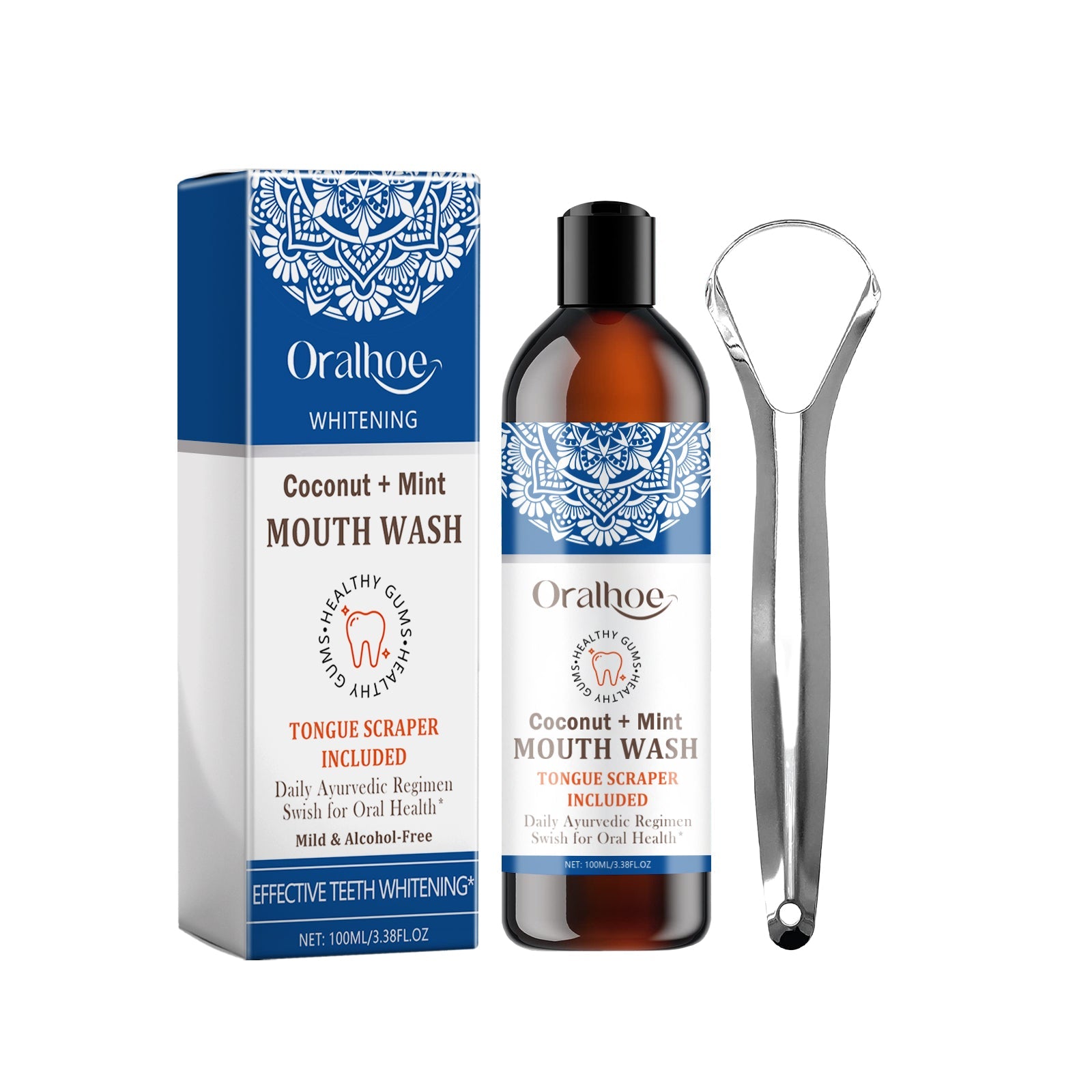 Teeth Rinse, Deep Clean Mouth Fresh, Deodorizing And Whitening Teeth Stain Removing Mouthwash - Korvel