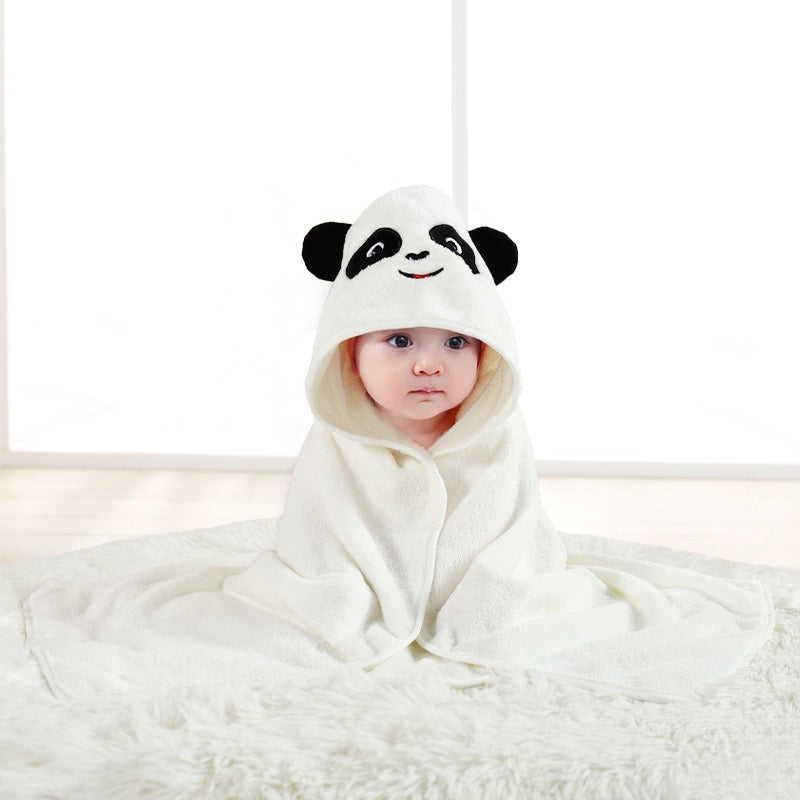 wholesale child baby cartoon animal face elephant hooded towel newborn - Korvel