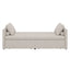 Fauteuil-lit moderne beige avec tiroirs de rangement