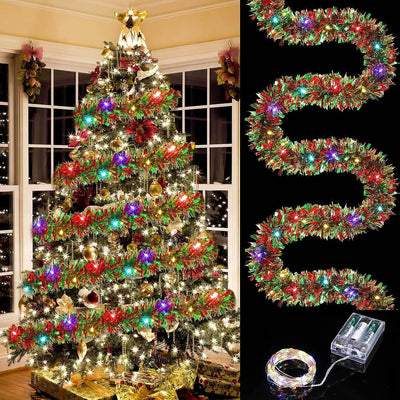 Christmas decoration ribbon, Christmas party atmosphere, venue arrangement, floral and madder hair strips - Korvel