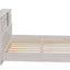 Full Size Daybed Frame with Storage Bookcases - White Oak