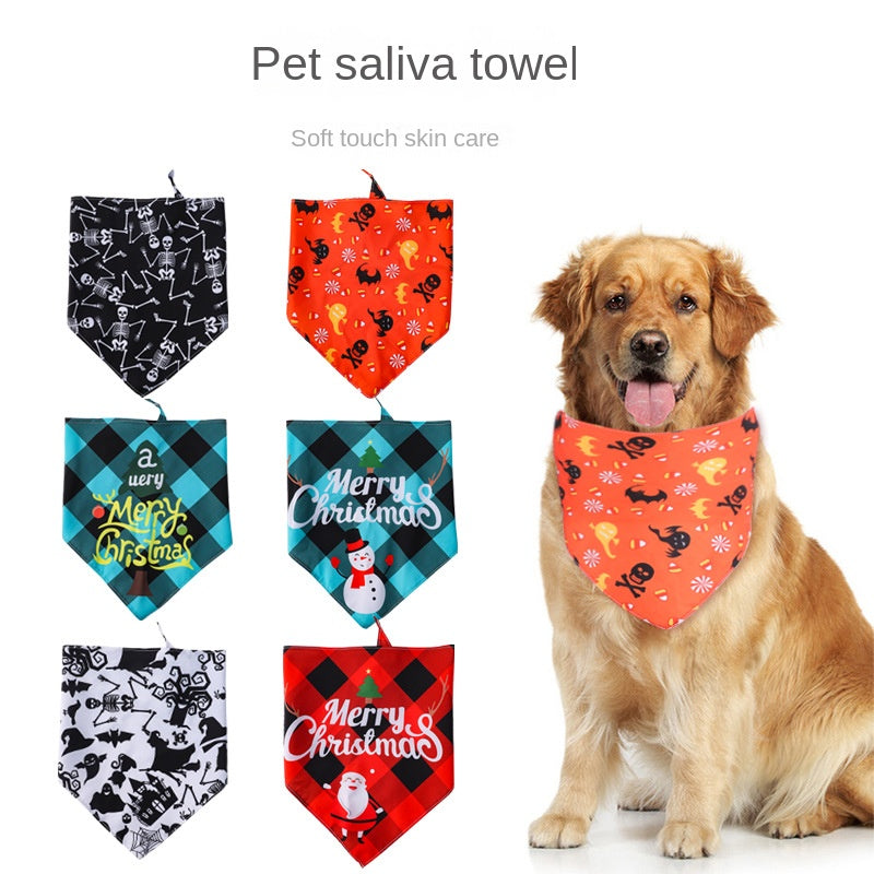 Stylish Pet Bandana for Dogs and Cats - Holiday Collection