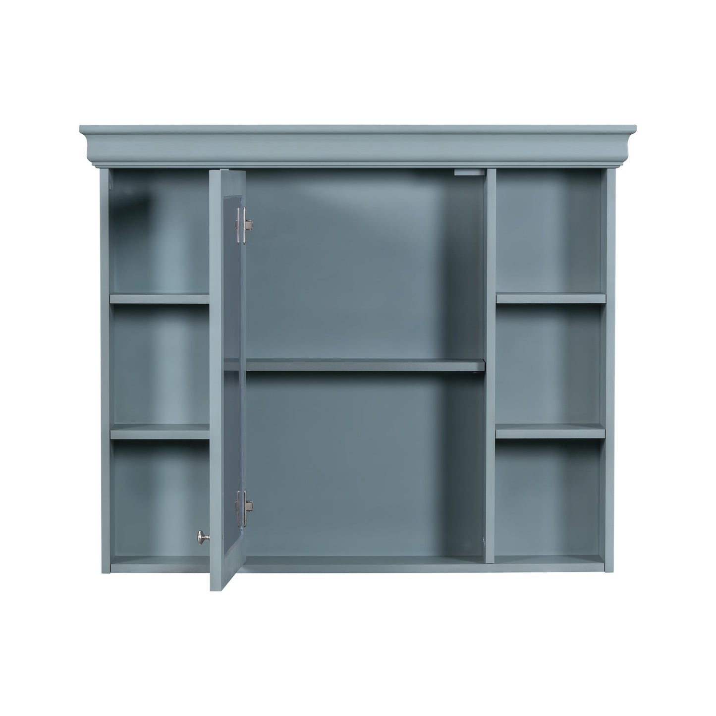 36 inch modern mirror cabinet with adjustable shelves, 2 soft closing doors, and 6 drawer storage cabinet door organizers - Korvel