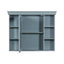 36 inch modern mirror cabinet with adjustable shelves, 2 soft closing doors, and 6 drawer storage cabinet door organizers - Korvel