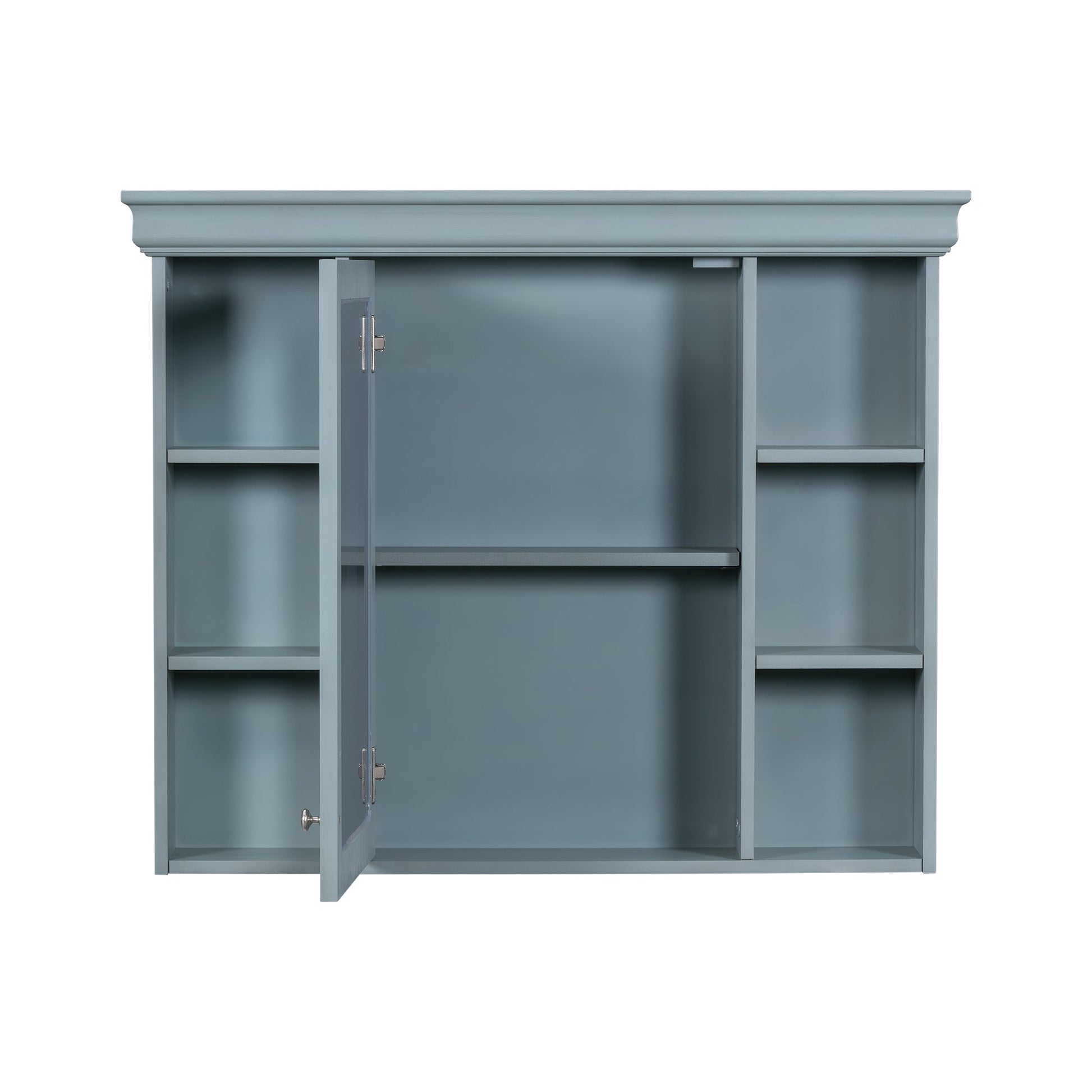 36 inch modern mirror cabinet with adjustable shelves, 2 soft closing doors, and 6 drawer storage cabinet door organizers - Korvel