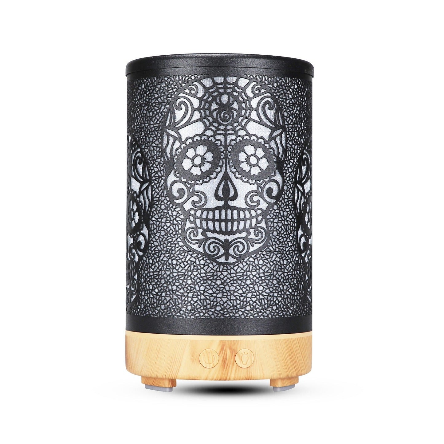 Diffuseur d'arômes ultrasonique Skull de 100 ml avec lumière LED