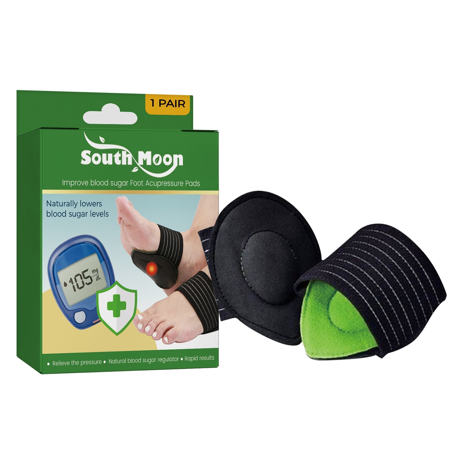 Foot Acupressure Pads, Relieve Heel Soreness Foot Massage Treatment Physical Discomfort Acupressure Pad - Korvel