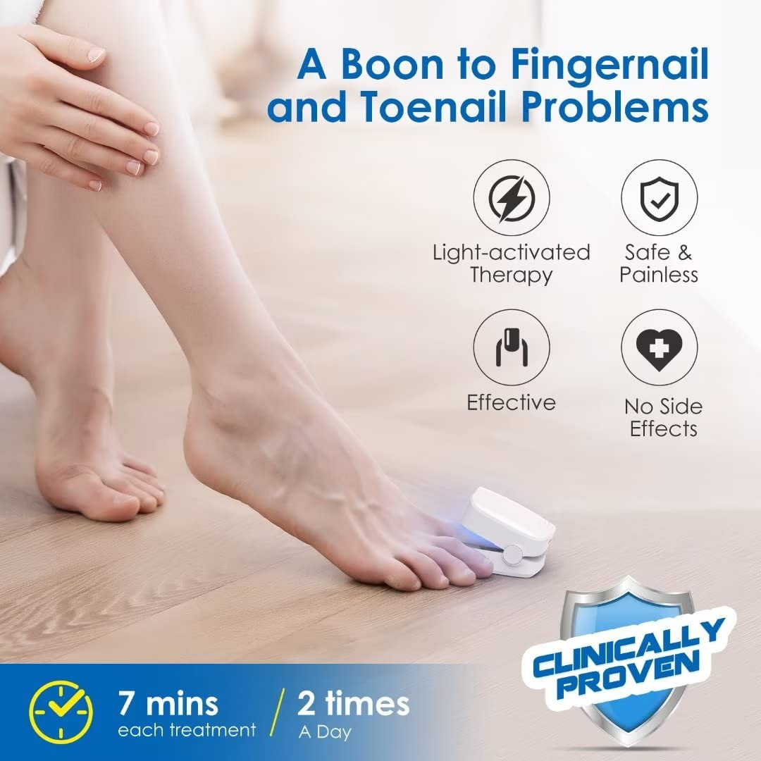Portable onychomycosis auxiliary tool UV nail phototherapy lamp cleaning lamp fungus lamp - Korvel