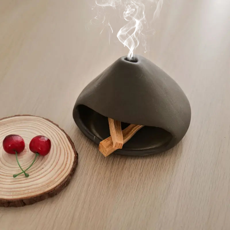 Handcrafted Ceramic Palo Santo and Sage Holder - A Practical Incense Burner and Scent Stand for Home Decor - Korvel