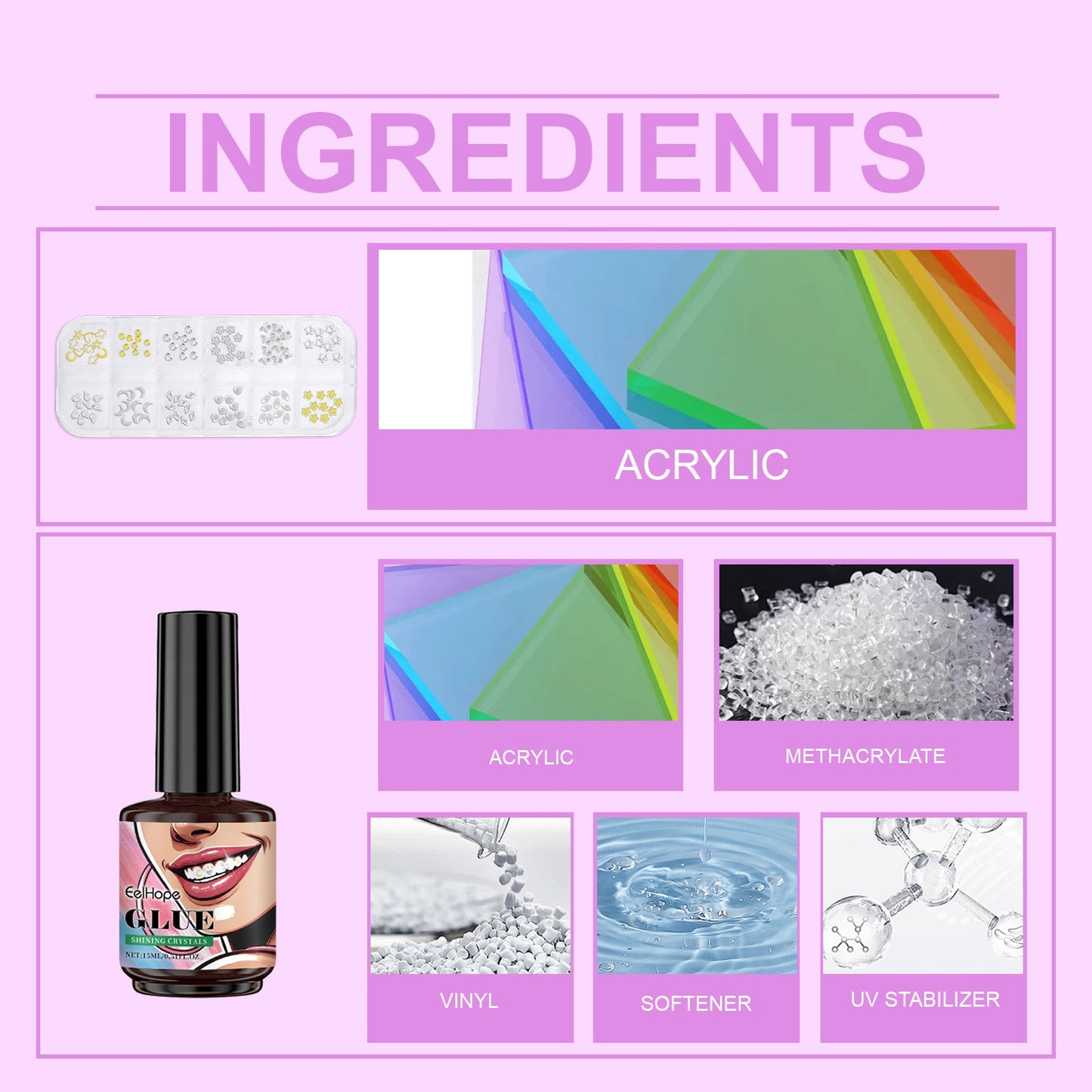 Ensemble de Beauté Dentaire : Kit de Décoration pour un Sourire Éclatant