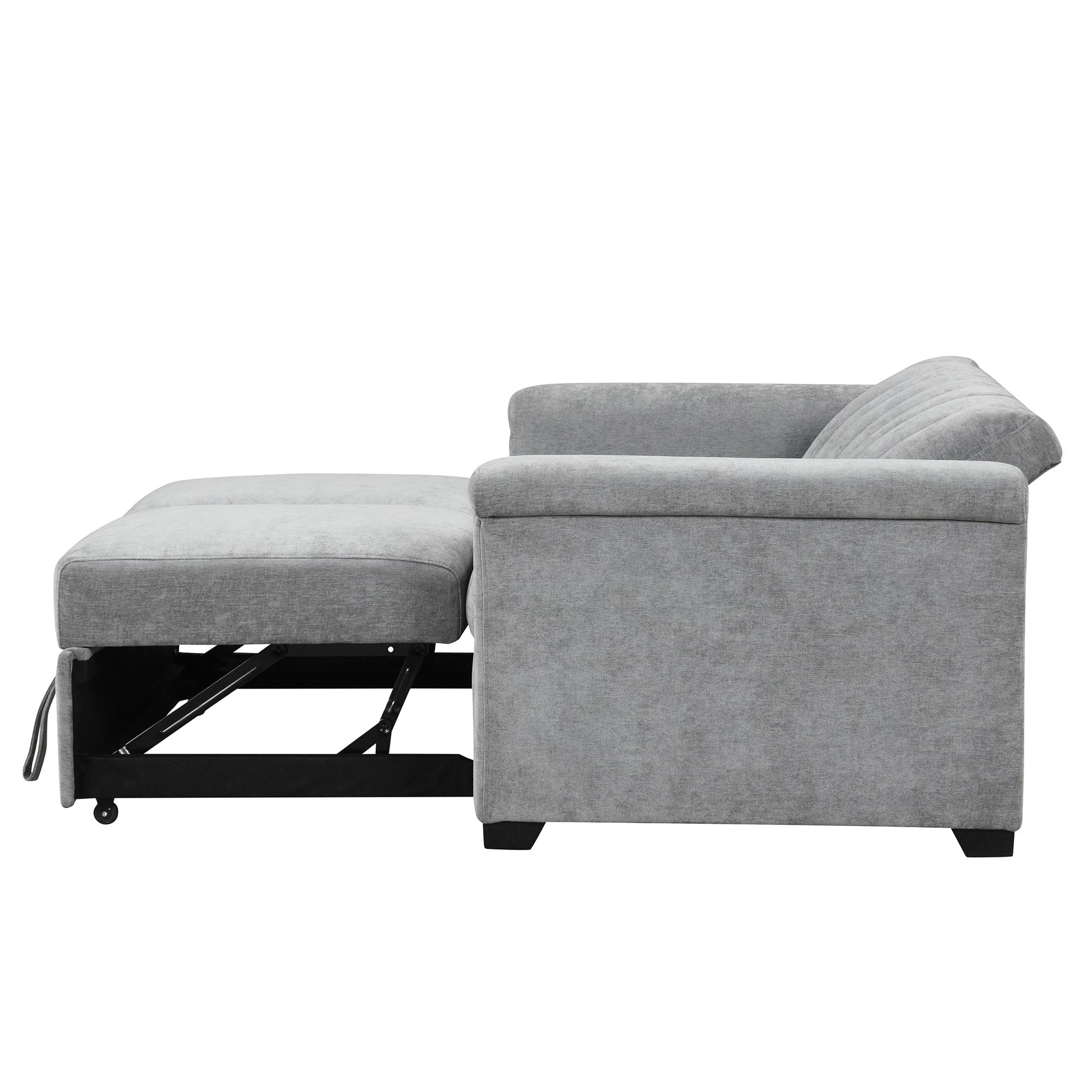 U_STYLE Convertible Soft Cushion Sofa Pull Bed ,for Two People to Sit On - Korvel