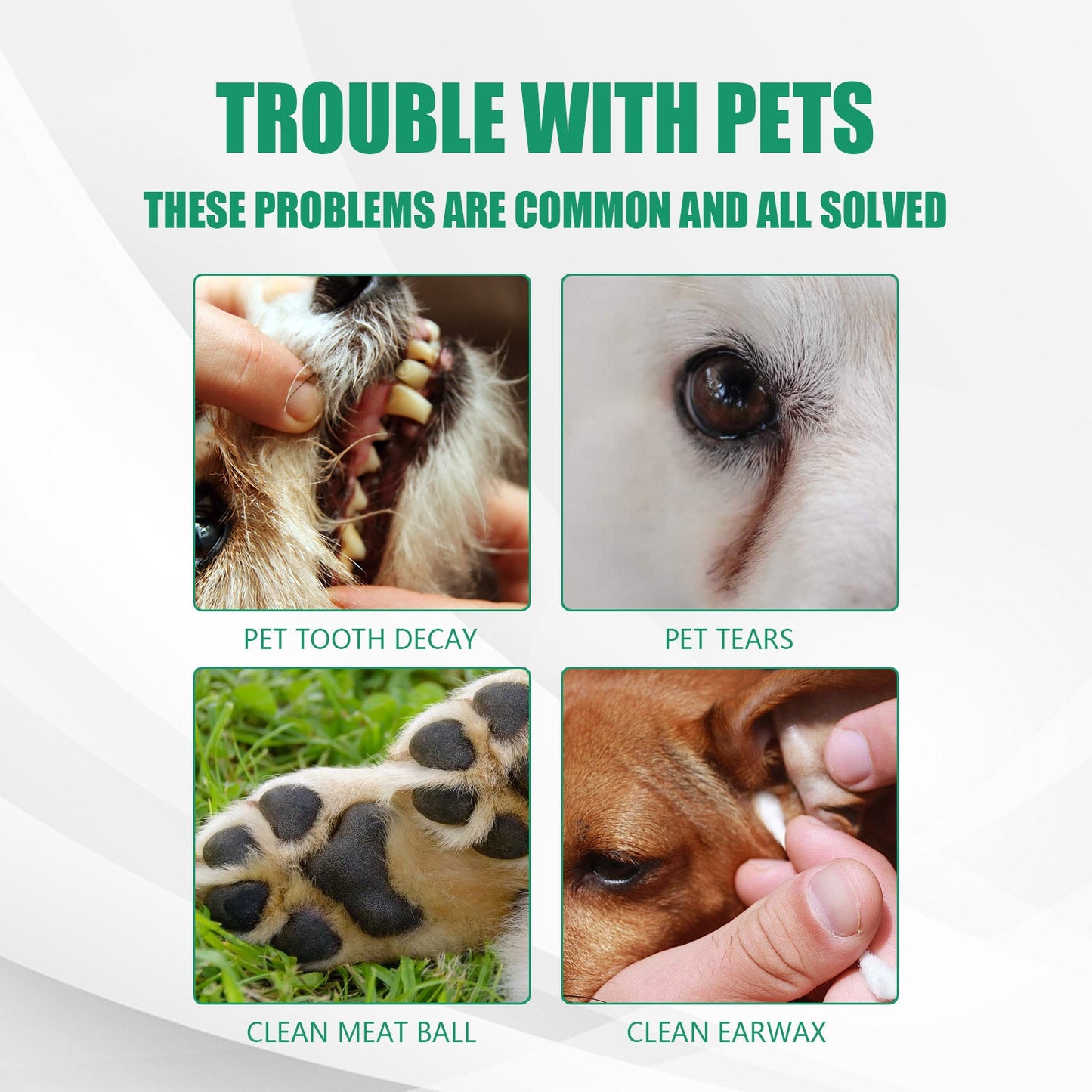 Pet Tooth Cleaning Finger Set for Dogs and Cats