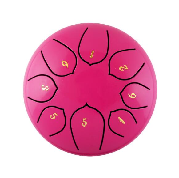 Tongue Drum 6 Inch Steel Tongue Drum Set 8 Tune Hand Pan Drum Pad Tank Sticks Carrying Bag Percussion Instruments Accessories - Korvel