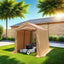 7x8 ft Outdoor Portable Gazebo Storage Shelter Shed