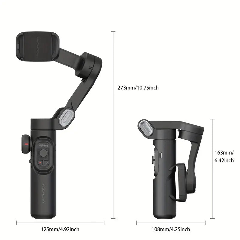 XE 3-Axis Handheld Gimbal Stabilizer Foldable Smartphone Cellphone Video Record Vlog PTZ Stabilizer For IPhone Xiaomi Sa - Korvel