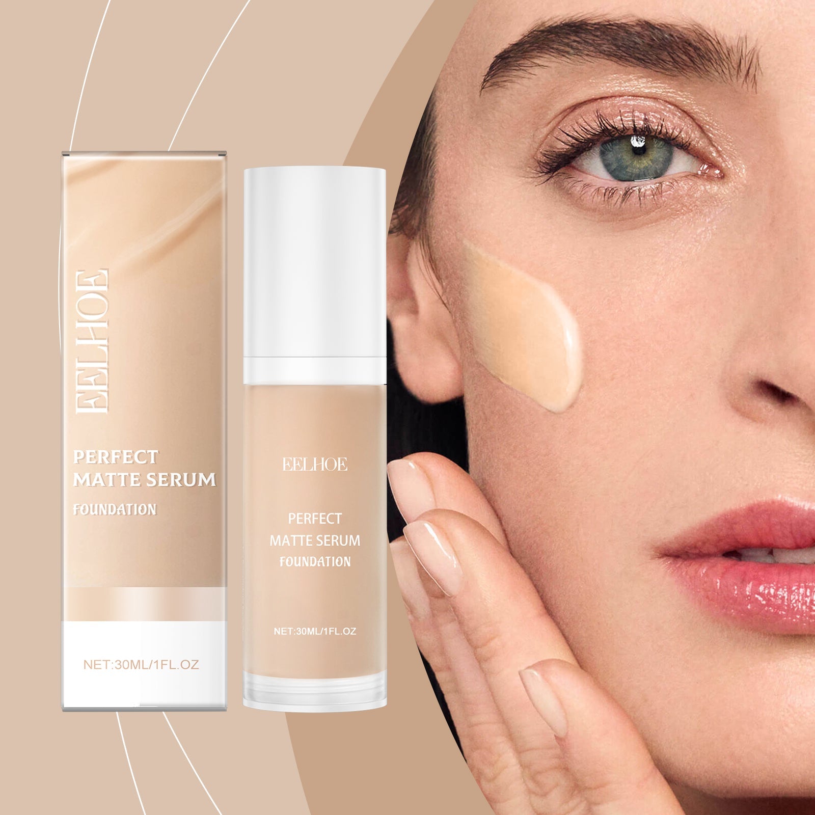 Moisturizing Liquid Foundation Easily Creates A Natural Skin Tone Concealer Moisturizing And Long-Lasting Long-Lasting Makeup Foundation - Korvel