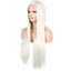 13*2. 60# Chemical Fiber Front Lace Wig Headgear Long Straight Hair Natural Hairline Wig - Korvel