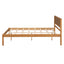 Platform Bed Frame with Headboard, Wood Slat Support No Box Spring Needed Full  Oak - Korvel