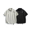 Letter embroidery loose casual short sleeved shirt for men - Korvel