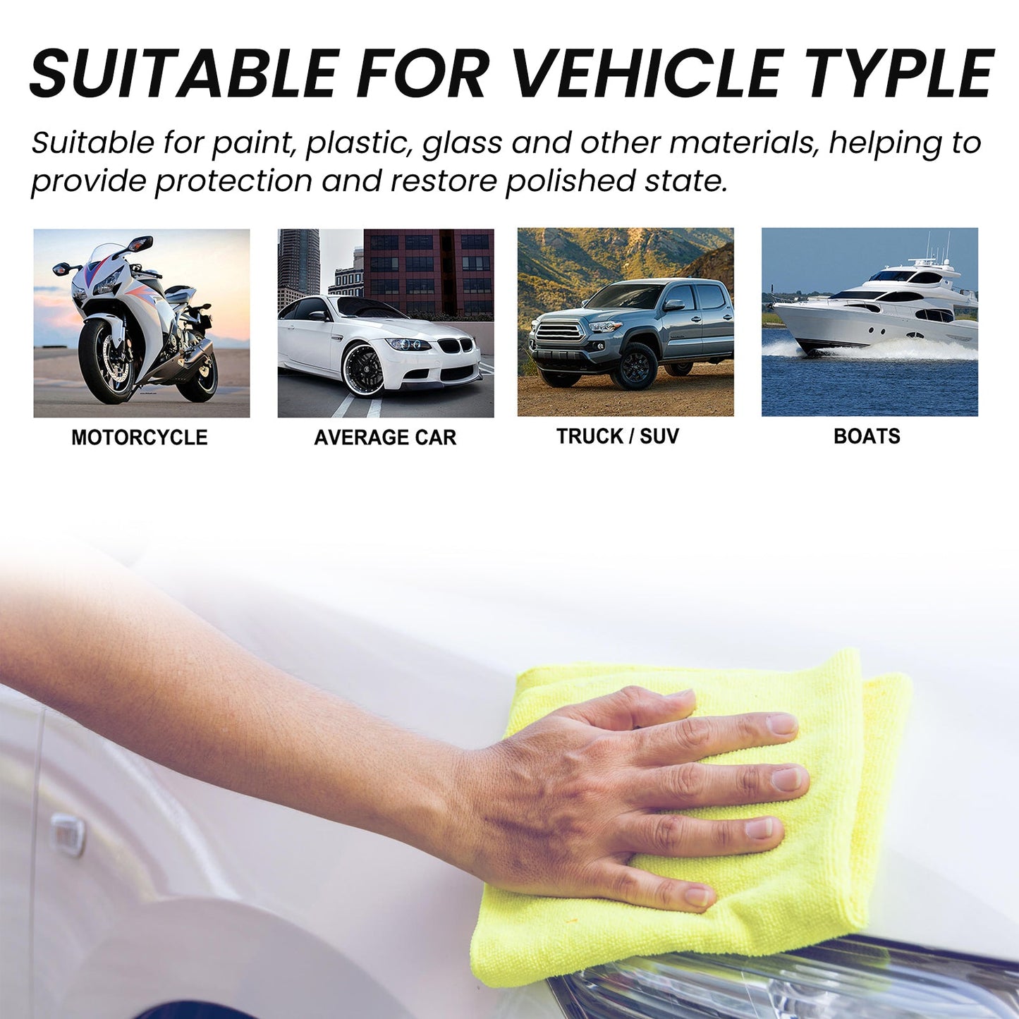 Scratch Repair Agent, Car Paint Reconditioning Protective Polishing Scratches Cleaning Decontamination Mark Remover - Korvel