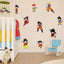Dragon Ball Wall Sticker Wukong Saiya Decorative Painting Children's Room PVC Decorative Cartoon Sticker - Korvel