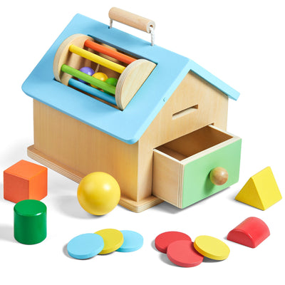 Montessori Wooden Shape Matching Puzzle for Early Education
