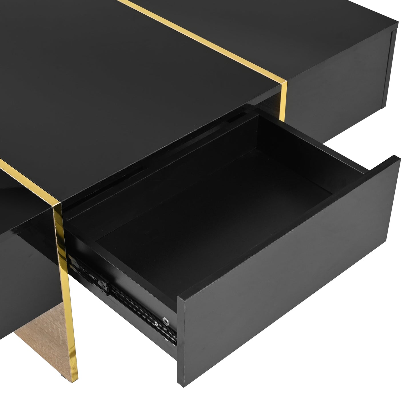 Mesa de café rectangular multifuncional ON-TRANS con cajones