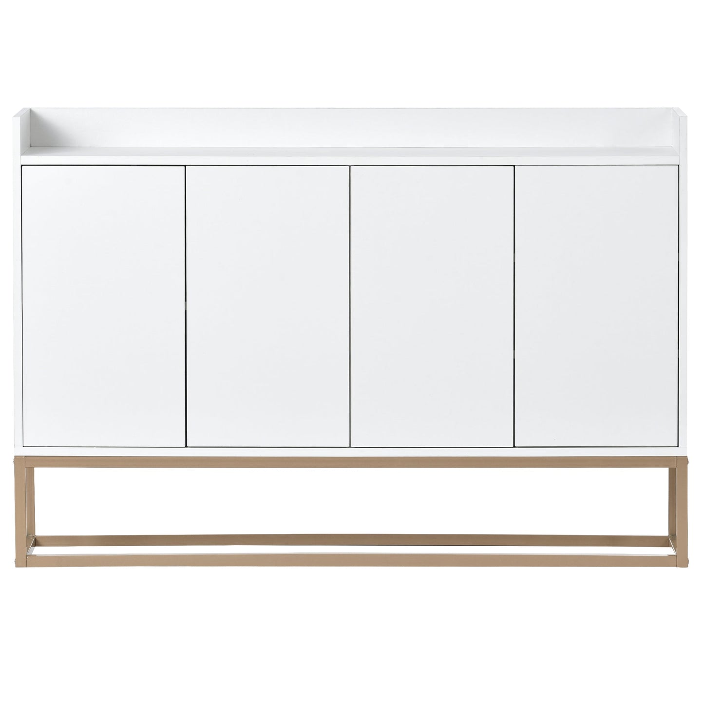 TREXM Modern Sideboard Elegant Buffet Cabinet with Large Storage Space for Dining Room, Entryway (White) - Korvel