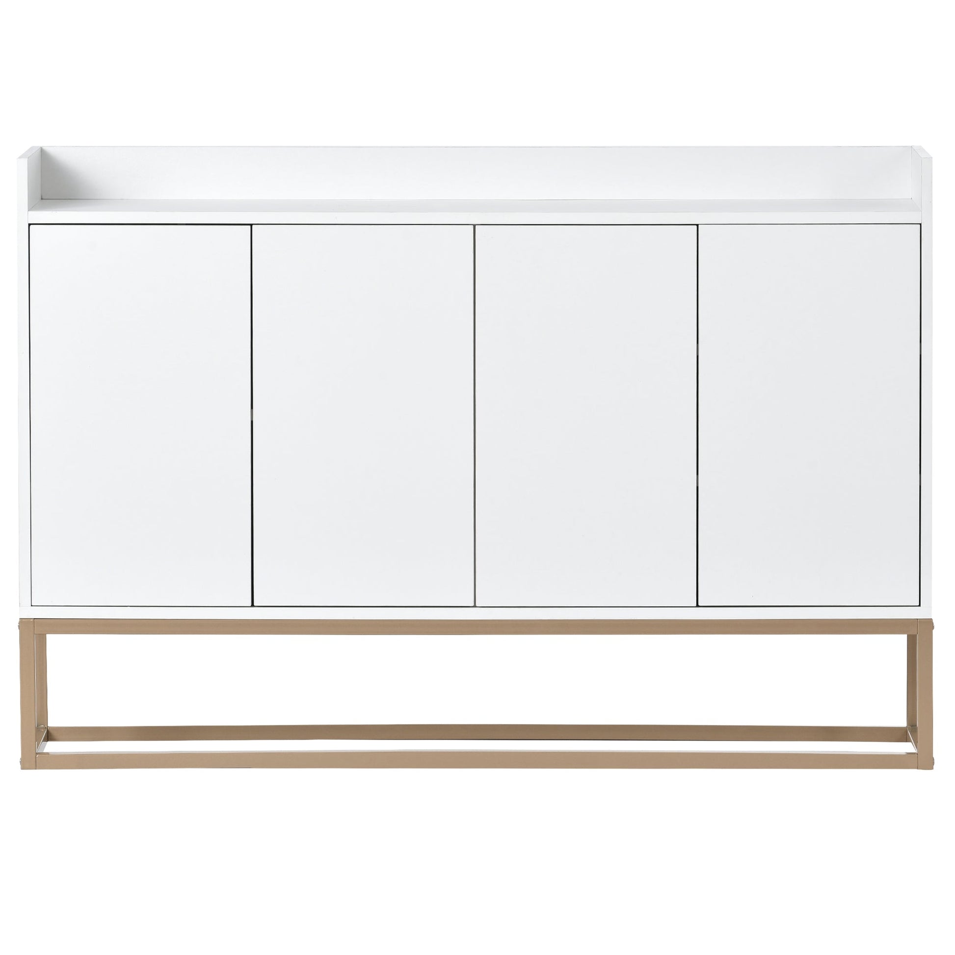 TREXM Modern Sideboard Elegant Buffet Cabinet with Large Storage Space for Dining Room, Entryway (White) - Korvel