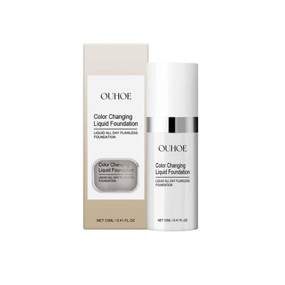Warm Color Changing Liquid Foundation, Brightening And Easy Natural Concealer Light Base Makeup Skin Tone Pure And Moisturizing Liquid Foundation - Korvel