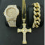 Ensemble de Bijoux Croisés en Diamant Hip Hop de Luxe