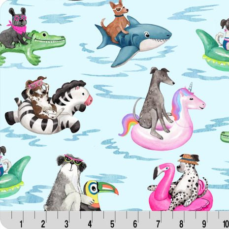 Digital Cuddle Multi Poolpaw Tay Fabric - 58" Width