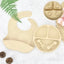 Ensemble de Assiette en Silicone pour Bébé Premium pour une Alimentation Sûre