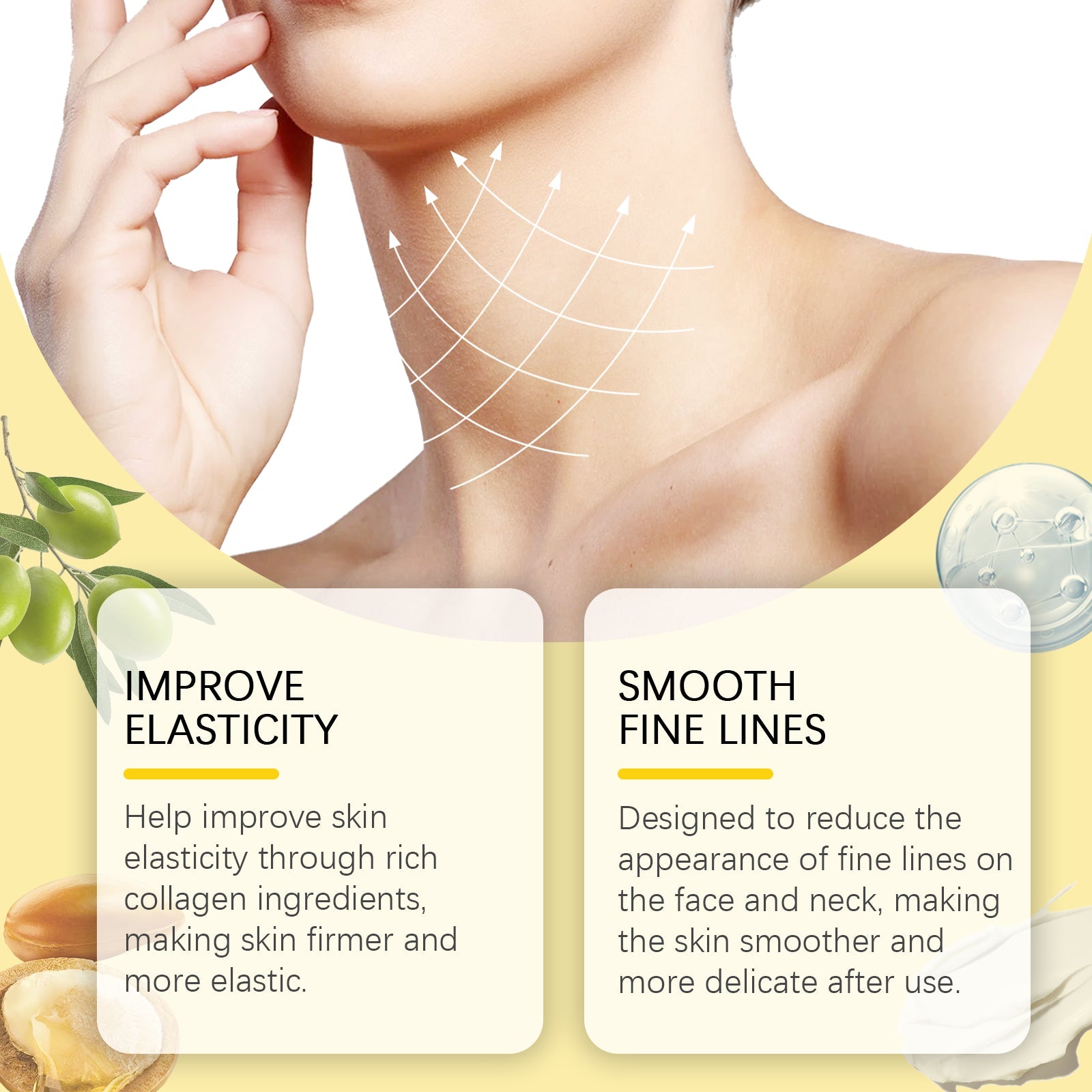 Neck Firming Cream Moisturizes And Gently Lifts And Tightens Neck Skin And Lightens Fine Lines - Korvel