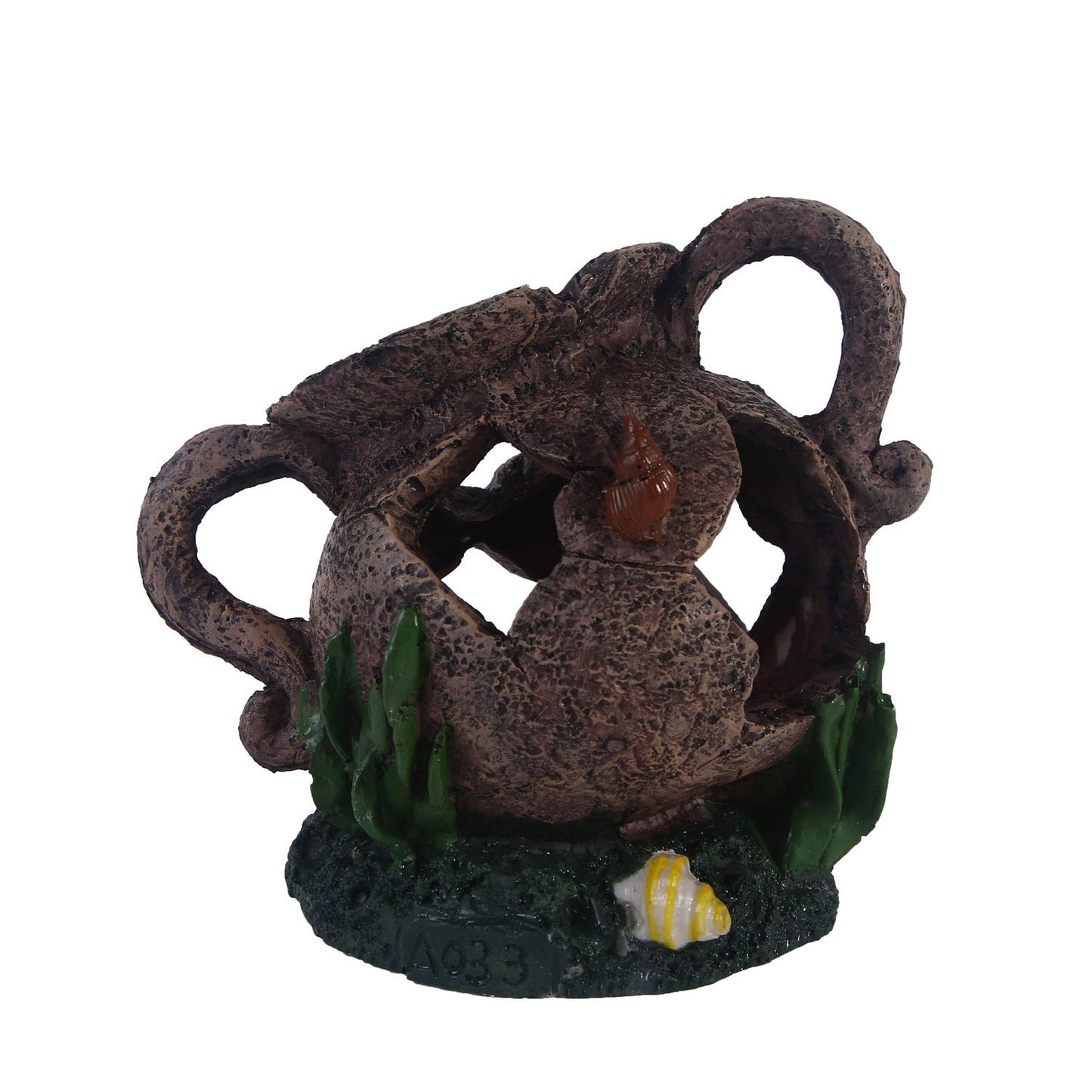 Water grass landscaping resin skull reptile toy hidden room aquarium fish tank ornaments - Korvel