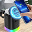 3 In 1 Magnetic Wireless Fast Charger For Smart Phone RGB Ambient Light Charging Station For Airpods IWatch - Korvel