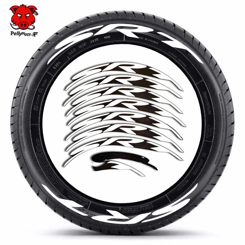[One-piece set] Tire letter sticker one-piece set One-piece set Suitable for 4 tires No accessories included - Korvel