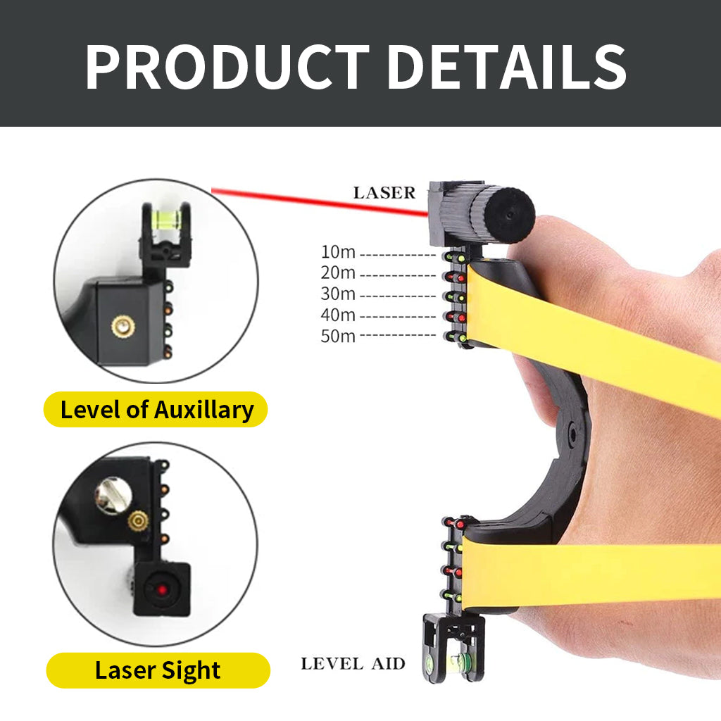 Premium Catapult Slingshot with Laser Aim for Outdoor Fun